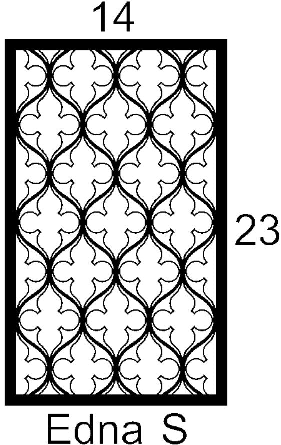 Edna S Cabinet Door Insert-Available in Your Size