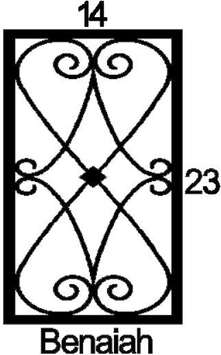 Benaiah Cabinet Door Insert-Available in Your Size