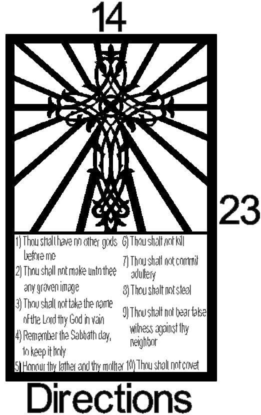 Directions Cabinet Door Insert-Available in Your Size