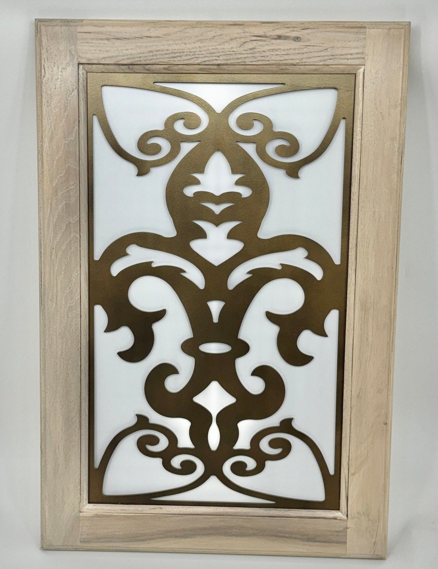 Fleur-de-lis#1 Cabinet Door Insert-Available in Your Size