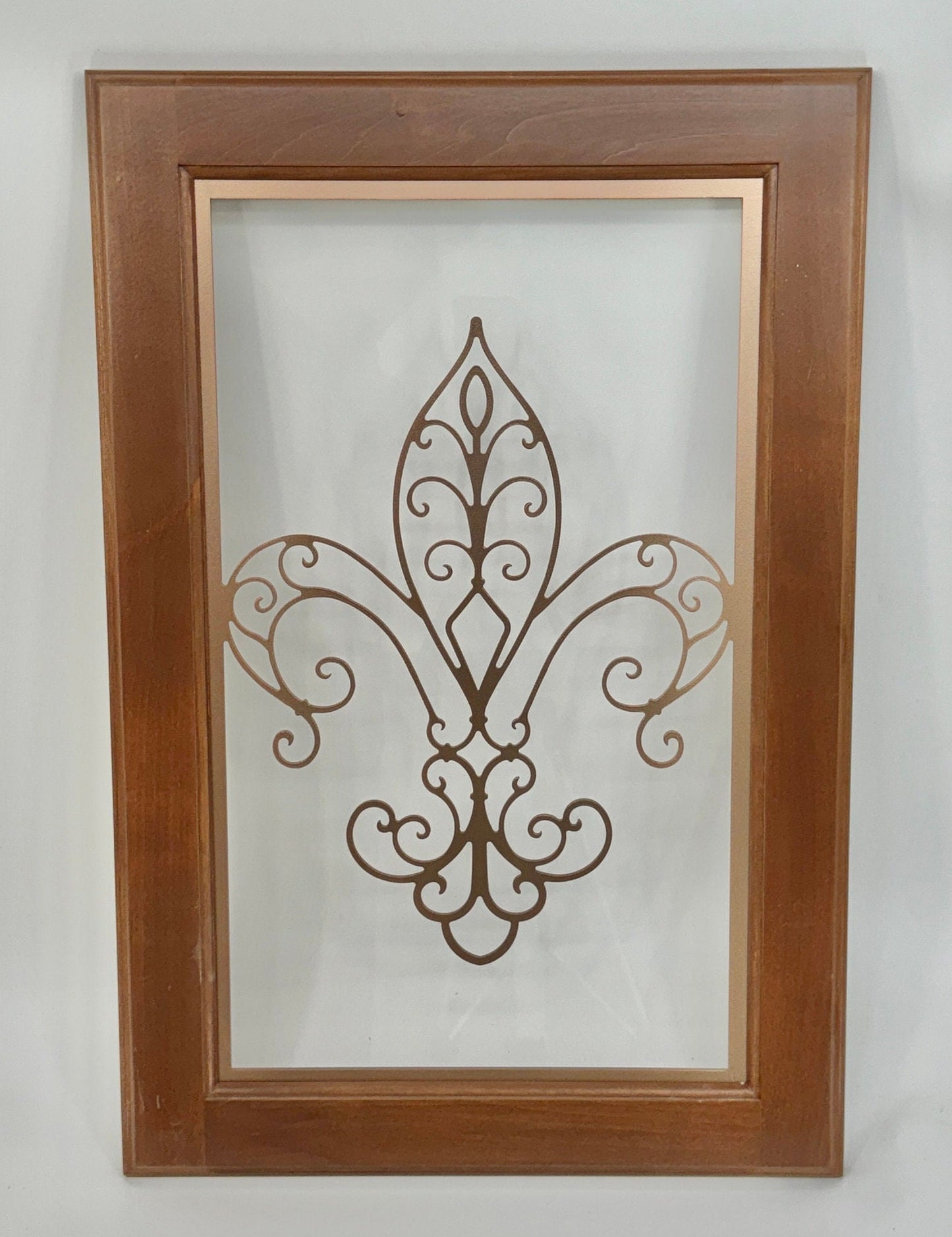 Fleur-de-lis#2 Cabinet Door Insert-Available in Your Size