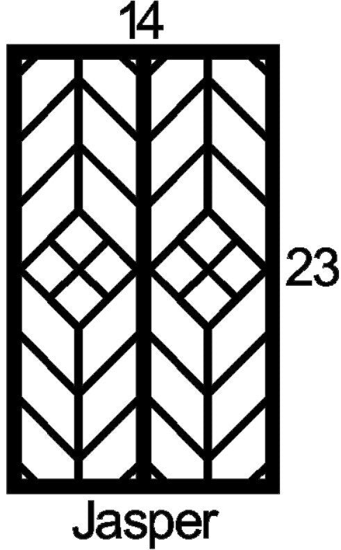 Jasper Cabinet Door Insert-Available in Your Size