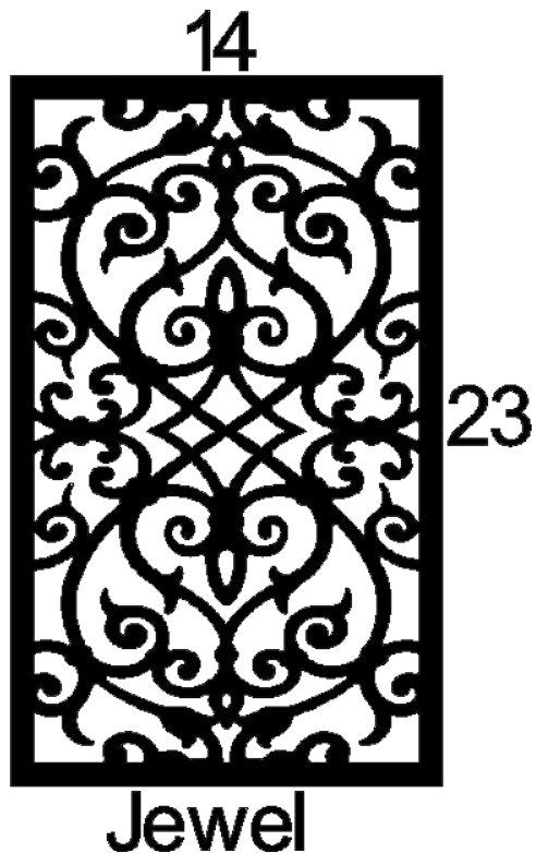 Jewel Cabinet Door Insert-Available in Your Size