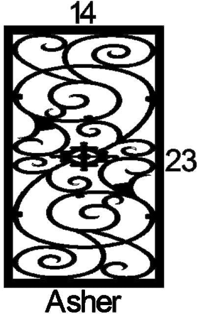 Asher Cabinet Door Insert-Available in Your Size