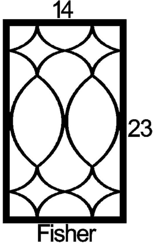 Fisher Cabinet Door Insert-Available in Your Size