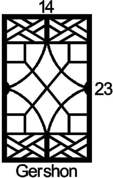 Gershon Cabinet Door Insert-Available in Your Size