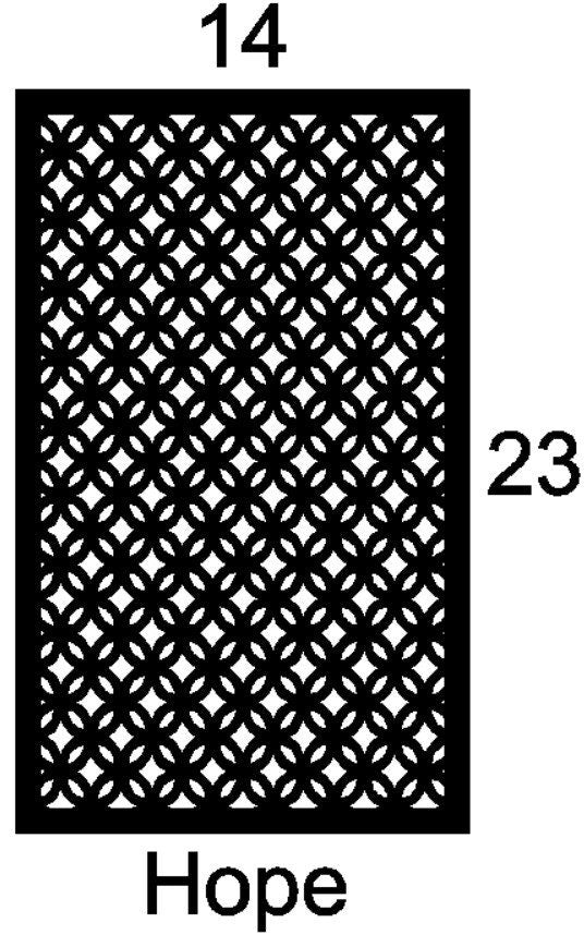 Hope Cabinet Door Insert-Available in Your Size