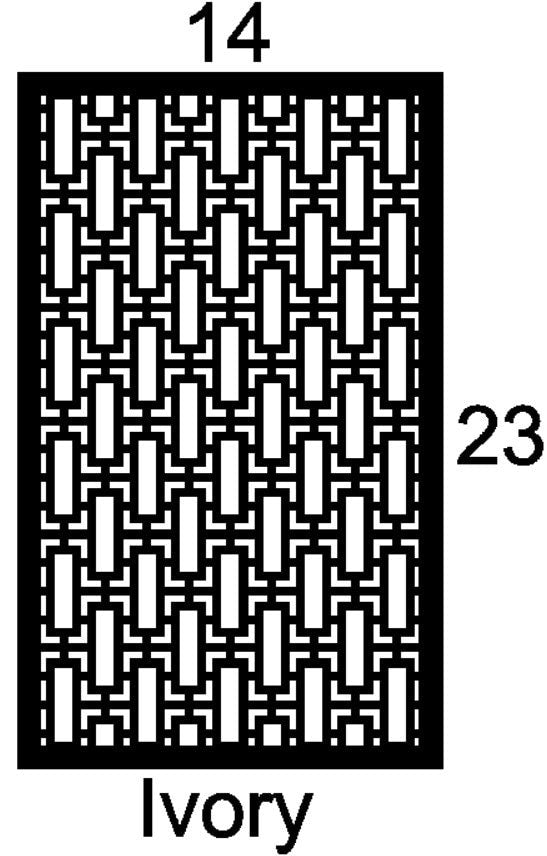 Ivory Cabinet Door Insert-Available in Your Size