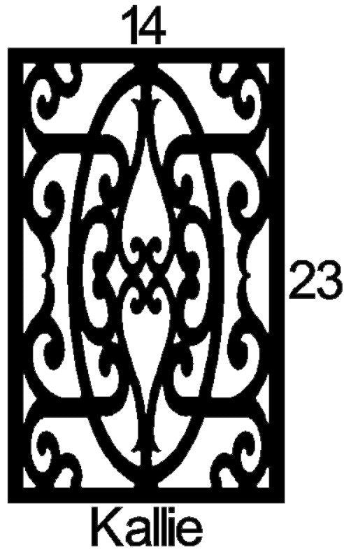 Kallie Cabinet Door Insert-Available in Your Size