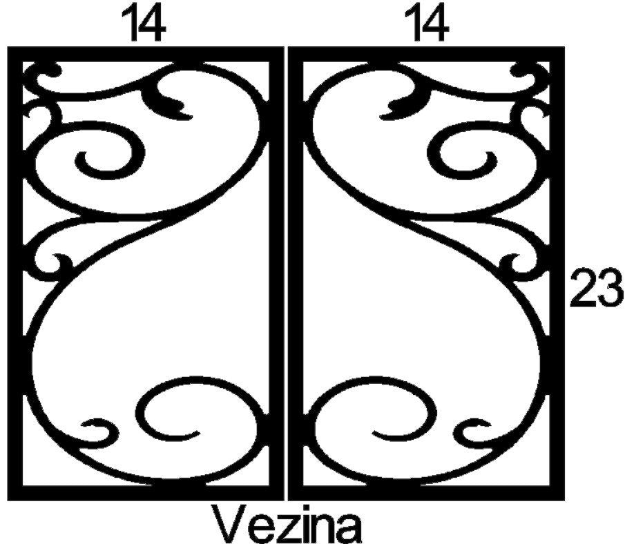 Vezina Cabinet Door Insert-Available in Your Size