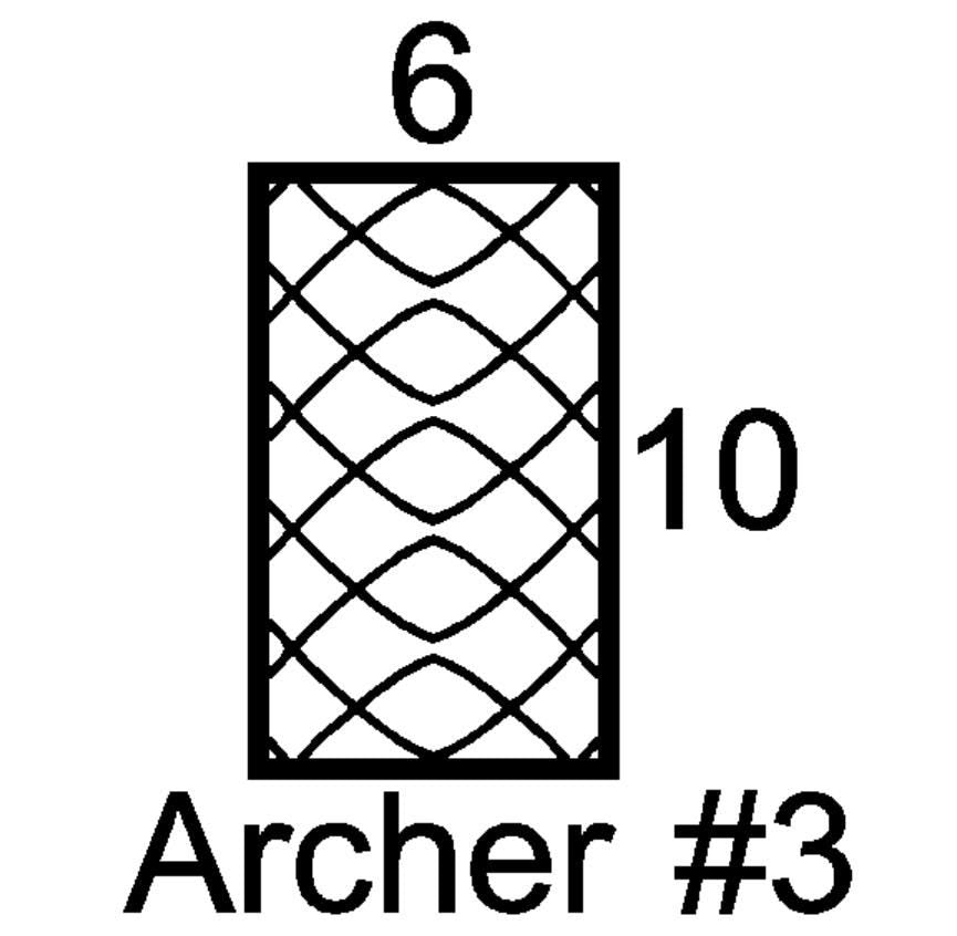Archer #3 Mini Insert Sample Size-Available in any Design