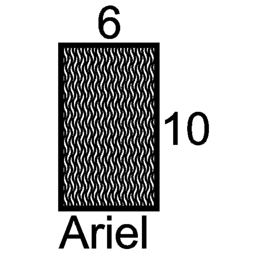 Ariel Mini Insert Sample Size-Available in any Design