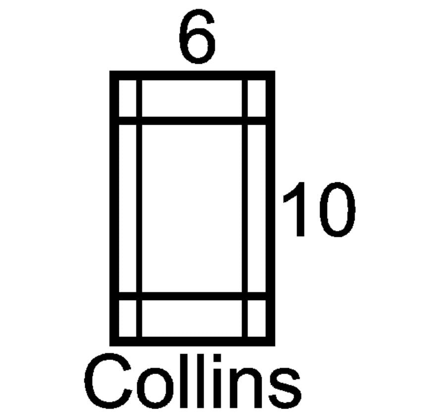 Collins Mini Insert Sample Size-Available in any Design