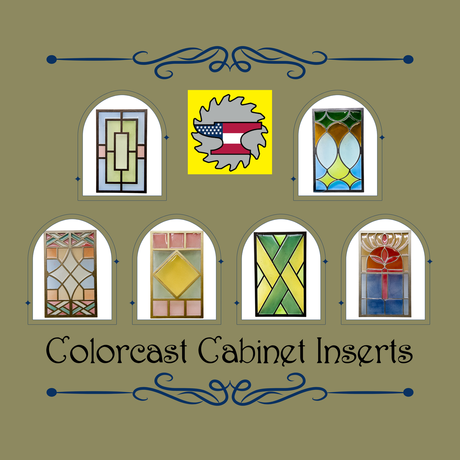 Colorcast Cabinet Inserts