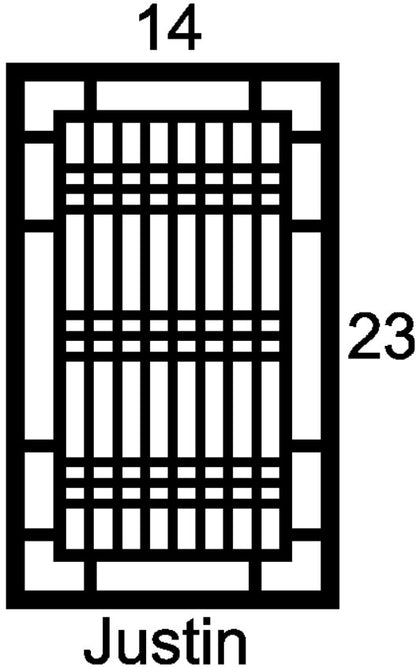 Justin Cabinet Door Insert-Available in Your Size