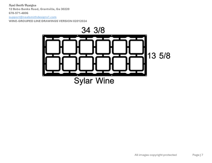 All Wine Racks Line Drawings