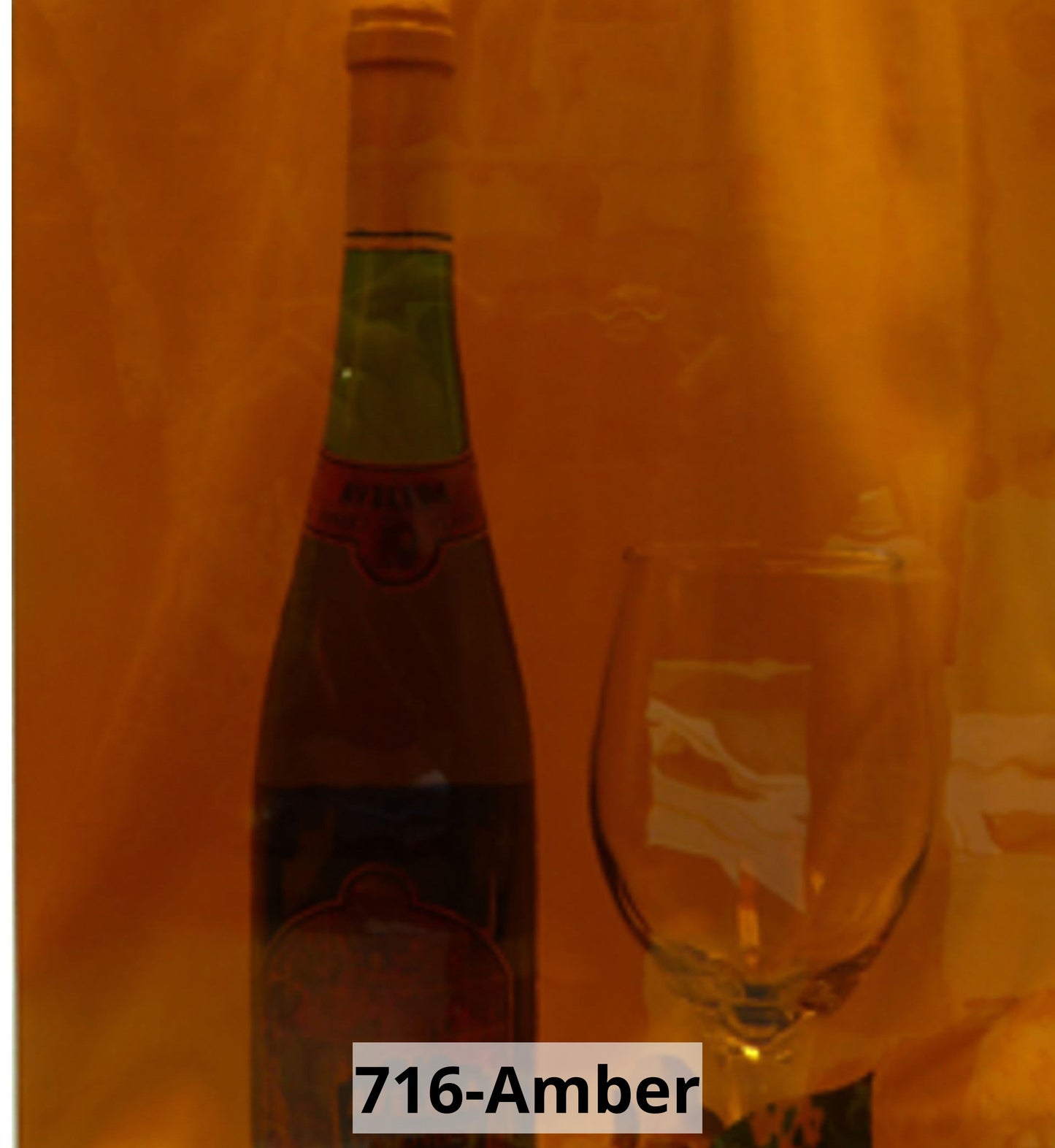 Amber Glass Insert Backing Material- Custom Fit