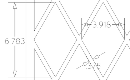 Candace Cabinet Door Insert-Available in Your Size