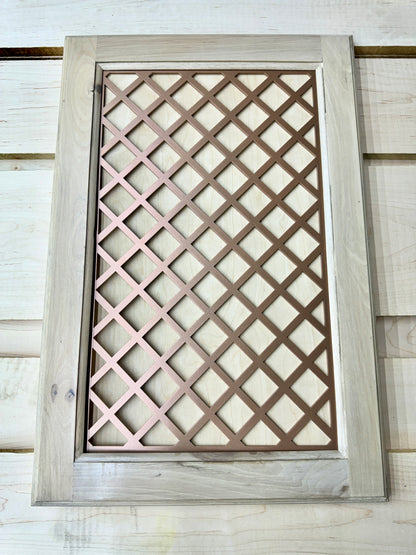 Diamonds 1.5" Cabinet Door Insert-Available in Your Size