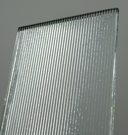 Fine Ribbed Glass Insert Backing Material- Custom Fit