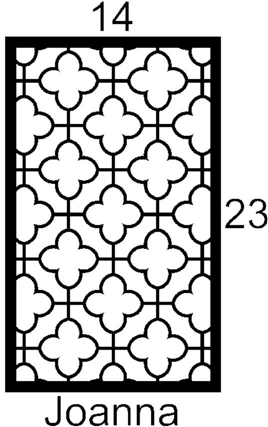 Joanna Cabinet Door Insert-Available in Your Size
