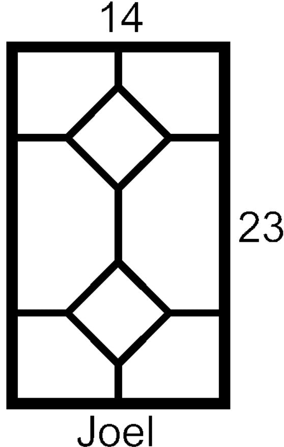 Joel Cabinet Door Insert-Available in Your Size