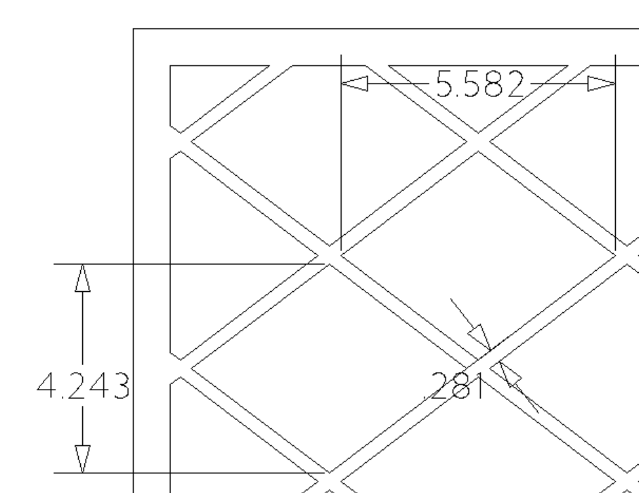 Lattice Cabinet Door Insert-Available in Your Size