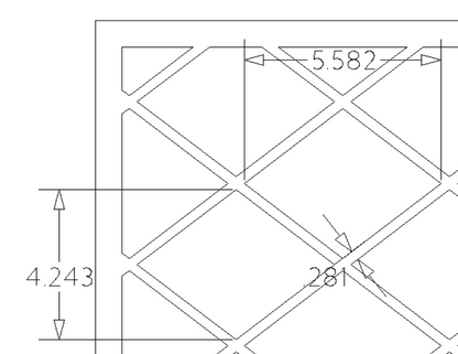 Lattice Cabinet Door Insert-Available in Your Size