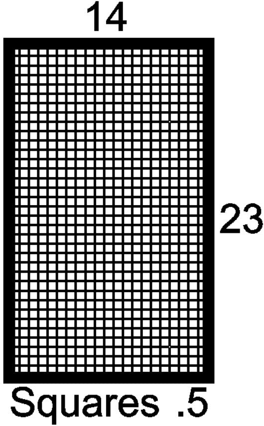 Squares .5" Cabinet Door Insert-Available in Your Size