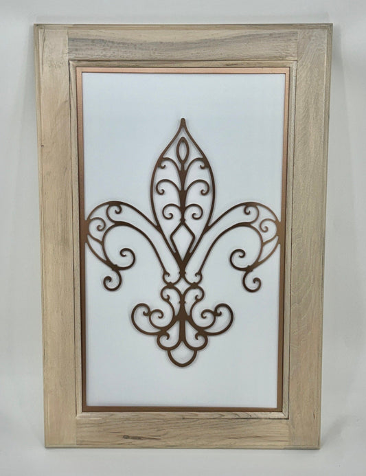 Fleur-de-lis#2 Cabinet Door Insert-Available in Your Size