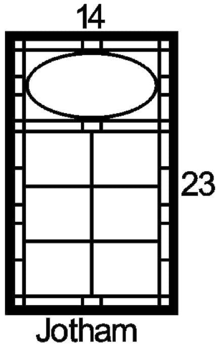 Jotham Cabinet Door Insert-Available in Your Size