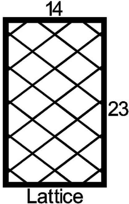 Lattice Cabinet Door Insert-Available in Your Size