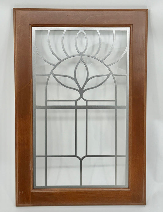 Rose Cabinet Door Insert-Available in Your Size