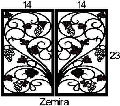 Zemira Cabinet Door Insert-Available in Your Size