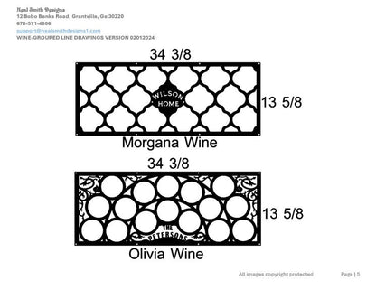 All Wine Racks Line Drawings