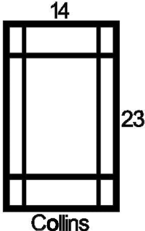 Collins Cabinet Door Insert-Available in Your Size