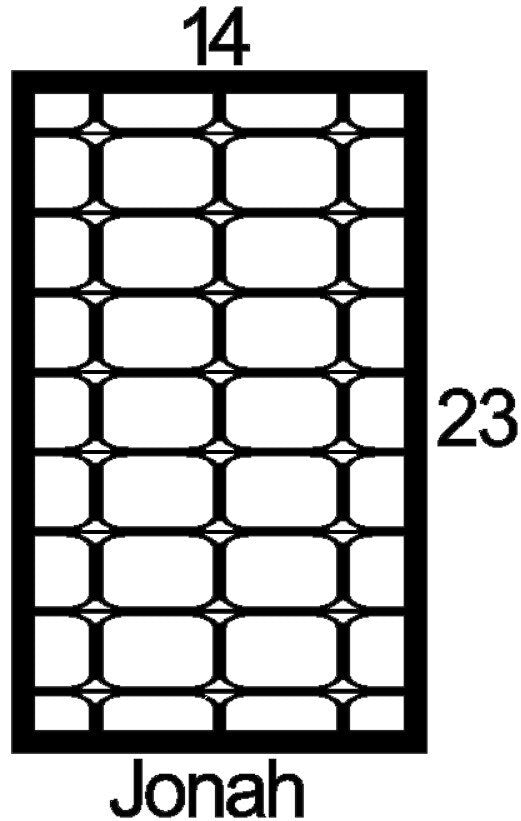 Jonah Cabinet Door Insert-Available in Your Size