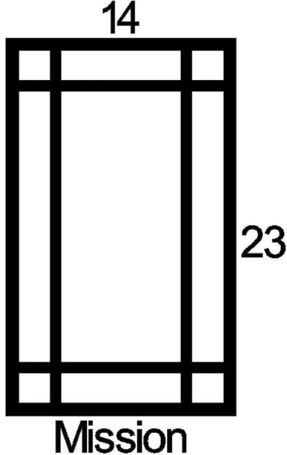 Mission Cabinet Door Insert-Available in Your Size