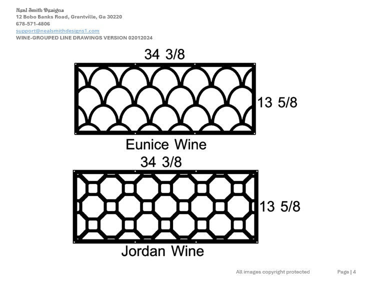 All Wine Racks Line Drawings