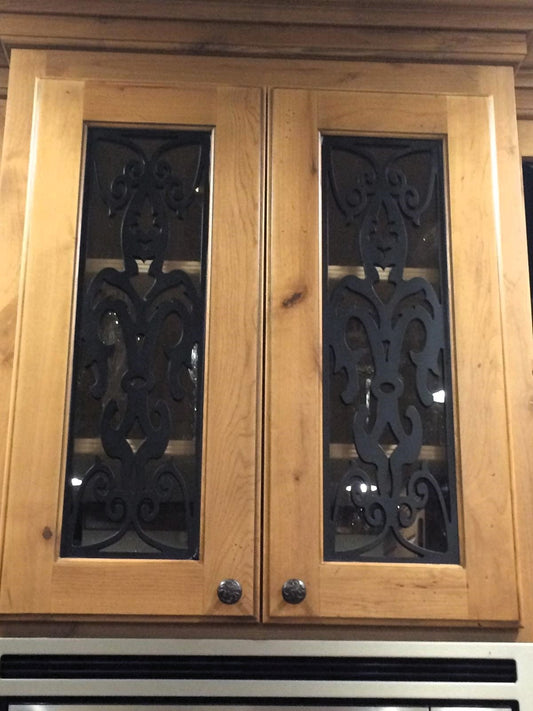 Fleur-de-lis#1 Cabinet Door Insert-Available in Your Size