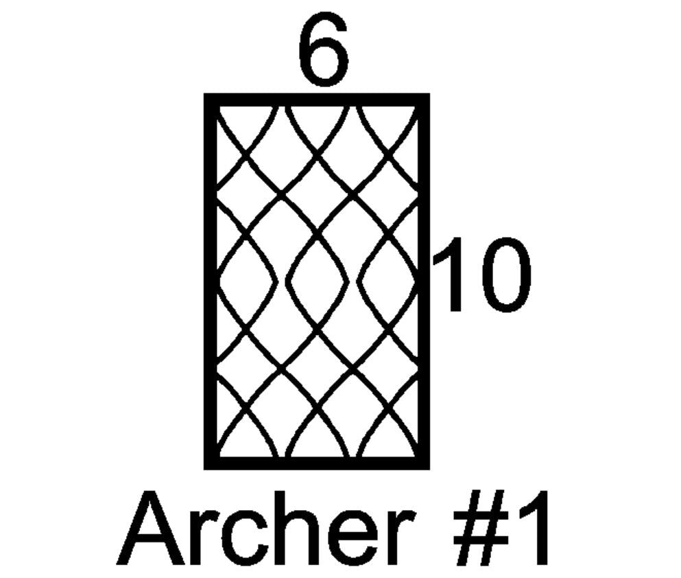 Archer #1 Mini Insert Sample Size-Available in any Design