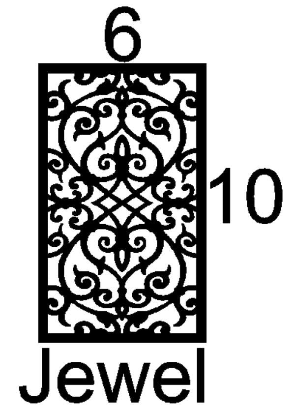 Jewel Mini Insert Sample Size-Available in any Design