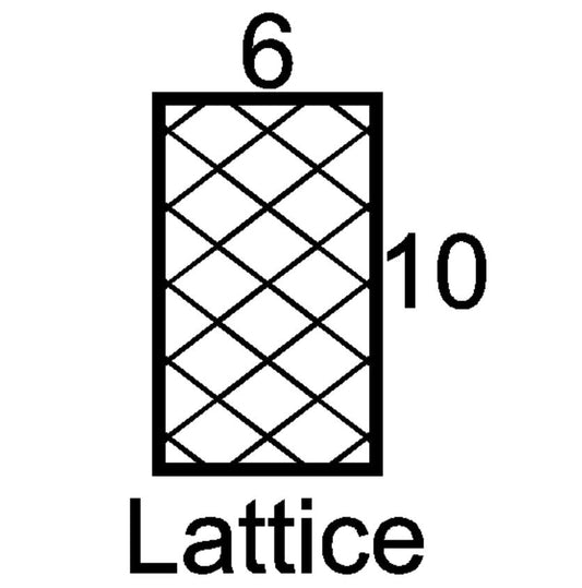 Lattice Mini Insert Sample Size-Available in any Design