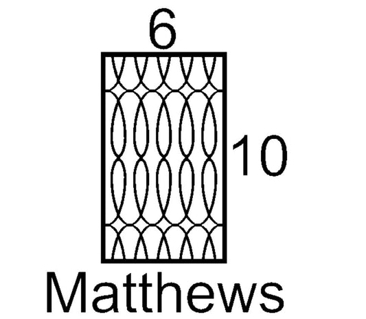Matthews Mini Insert Sample Size-Available in any Design