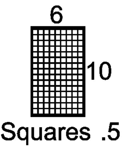 Squares .5 Mini Insert Sample Size-Available in any Design